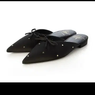 란다 RANDA 하트 플랫 뮬 ( BLACK )