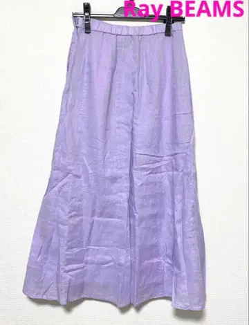 ray beams 린넨 스커트 라벤더 라일락 S 사이즈 린넨 100
