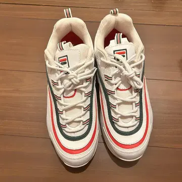 FILA 스니커즈 화이트/레드/그린