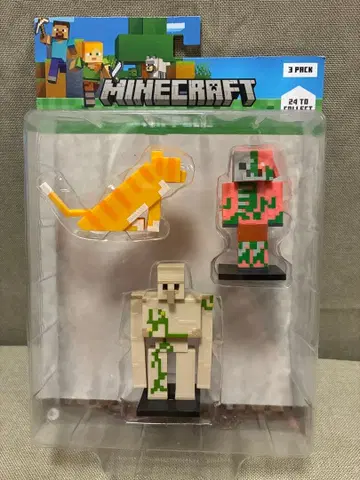 새상품! Minecraft Toppeez 피규어 3체 세트