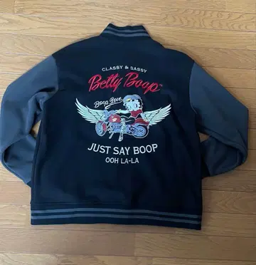 BETTY BOOP 플리스 바시티 자켓 M 사이즈