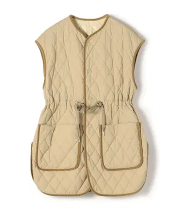 MACPHEE 베이지 퀼팅 베스트