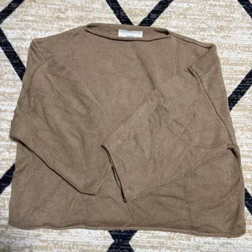 TODAYFUL 베이지 리브 니트 긴팔