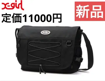 엑스걸 숄더백 OVAL LOGO BUNGEE CORD