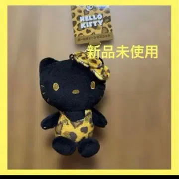 블랙 키티 헬로키티 산리오 마스코트 참 시마무라 레오파드 무늬