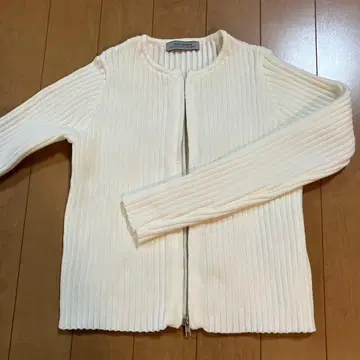 NANO UNIVERSE 화이트 리브 가디건