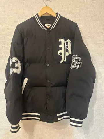 pvot 바시티 자켓 MA-1 자켓 블랙 P 로고 23