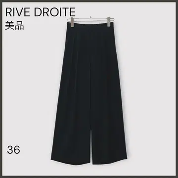 [리브 드와] -3kg 보정 턱 와이드 슬랙스/새상품급/미실루엣/블랙