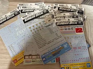 건담 프라모델 수전사식 데칼 묶음 판매 덤 포함