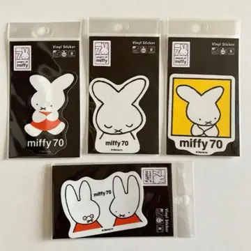 미피 스티커 나인체 70주년 씰 4장 퍼스트 미피