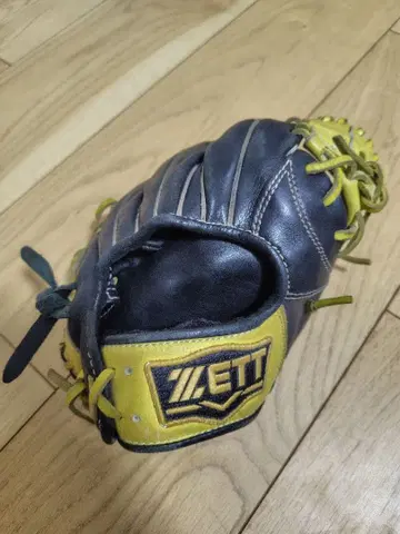 ZETT 야구용 트레이닝 그로브 블랙/옐로우 컬러