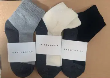 울 앵클 삭스 3켤레 기프트 박스 전1색 사이즈: M (24-26cm)