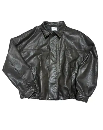 새상품급 whoswhogallery 빈티지풍 가죽 자켓 짧은 기장