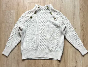 FRAMEWORK 해밀턴 라무즈울 풀오버 니트 골드 버튼