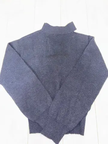 REDYAZEL 울 100% 다크 블루 긴팔