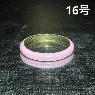 빈티지 패션 반지 골드 퍼플 16호 파스텔 컬러