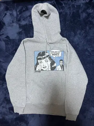 THRASHER 그레이 후드티 사이즈 M