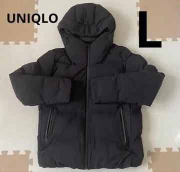 유니클로 심리스 다운 후드티 L 사이즈