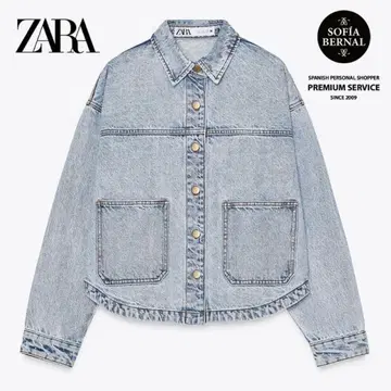 ZARA 라이트 블루 데님 자켓