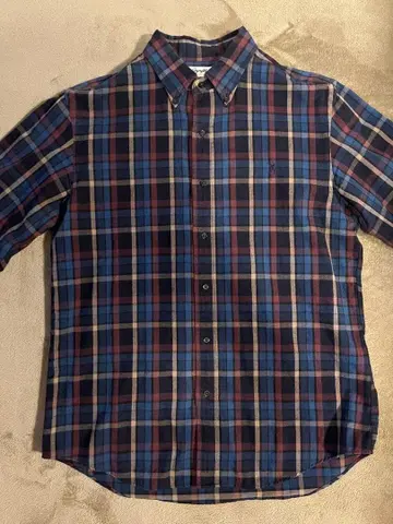 Gymphlex 체크 버튼 다운 긴팔 셔츠