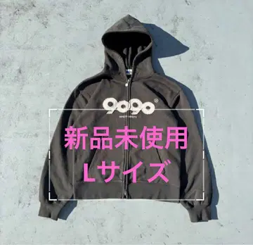 9090 OG 로고 집 후디 지퍼 후드티