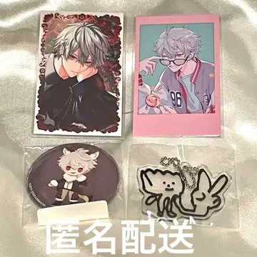 니지산지 쿠츠하 캔뱃지 아크링 키링 폴라로이드풍 카드