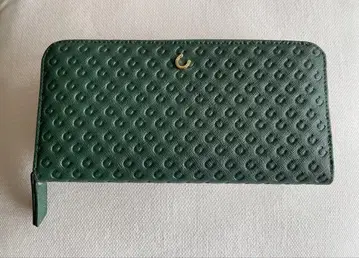 dr. 코파 라운드 지퍼 장지갑 소가죽 그린 풍수