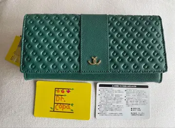 dr. 코파 소가죽 덮개 장지갑 그린 풍수