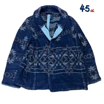 45R/네이티브 무늬 맨투맨 가디건/2/네이비