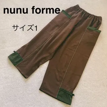 nunuforme  이지 팬츠 크롭 루즈핏 빅