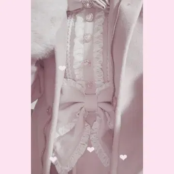 로지타 ROJITA 백리본 후디 코트 핑크