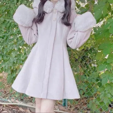 로지타 ROJITA 백리본 후디 코트 핑크