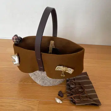 빔즈 백 브라운 wild rose hips 앤티크