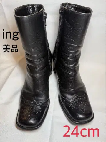 [ 새상품급 ] ing 잉그 여성용 미디엄 부츠 24cm