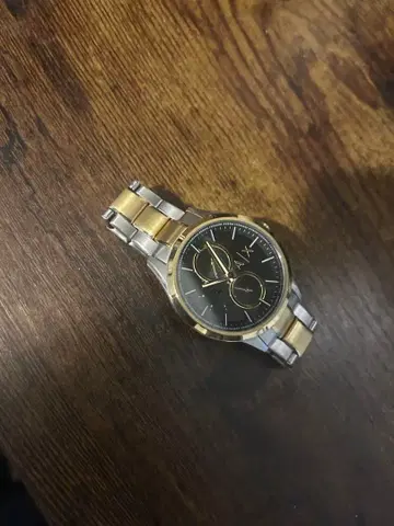 아르마니 손목시계 블랙/골드/실버