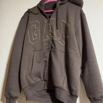 악스핏 GAP 로고 보아 안감 집업 후드티