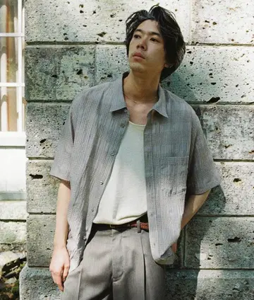 LIDNM 시어 워셔 체크 셔츠