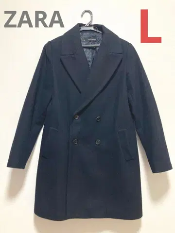 ZARA 피 코트 네이비 L