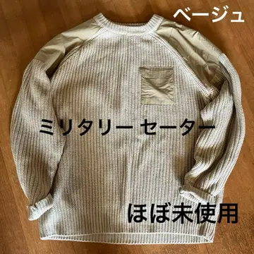밀리터리 캐주얼 스웨터 구제 의류풍 (거의 미사용) 니트