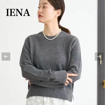새상품급 이에나 IENA SUPER180 크루 풀오버 니트 그레이