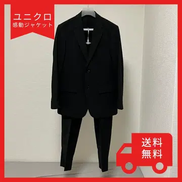 유니클로 감동 자켓 감동 팬츠 셋업 블랙