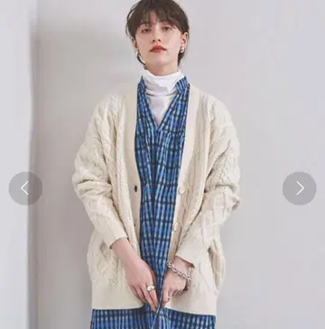 UNITED ARROWS 아이보리 니트 가디건