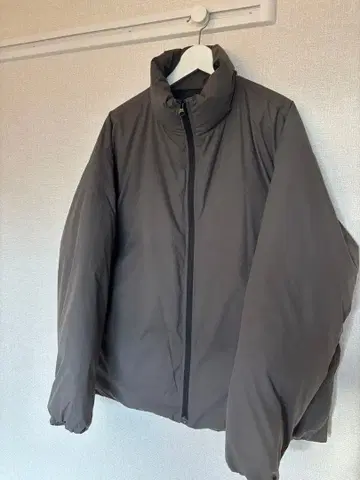 MUJI 스탠드 카라 다운 자켓 카키 S-M 무인양품