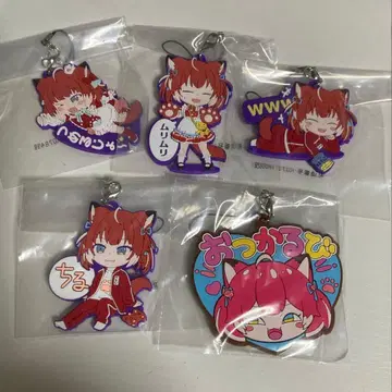 제일복권 아카미 카루비 J상 러버 참 5종