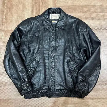 VINTAGE 가죽 자켓 A-2 플라이트 자켓 블루종 양가죽 M