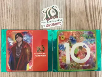 Mrs. GREEN APPLE 라운드 원 오오모리 모토키 코스터 스티커