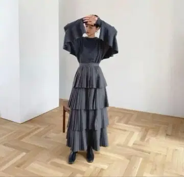 클라네 더블 페이스 스커트