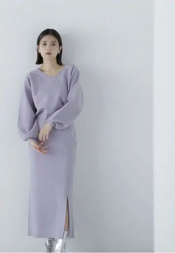 NATURAL BEAUTY BASIC 더블 페이스 니트 셋업