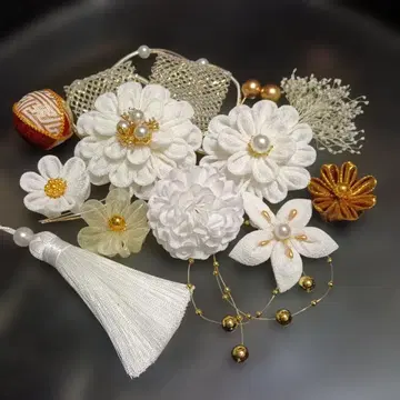 츠마미세공 머리 장식 결혼식 성인식 졸업식