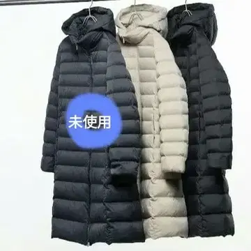 유니클로 울트라 라이트 다운 롱 코트 L 사이즈 다크 그레이 미사용
